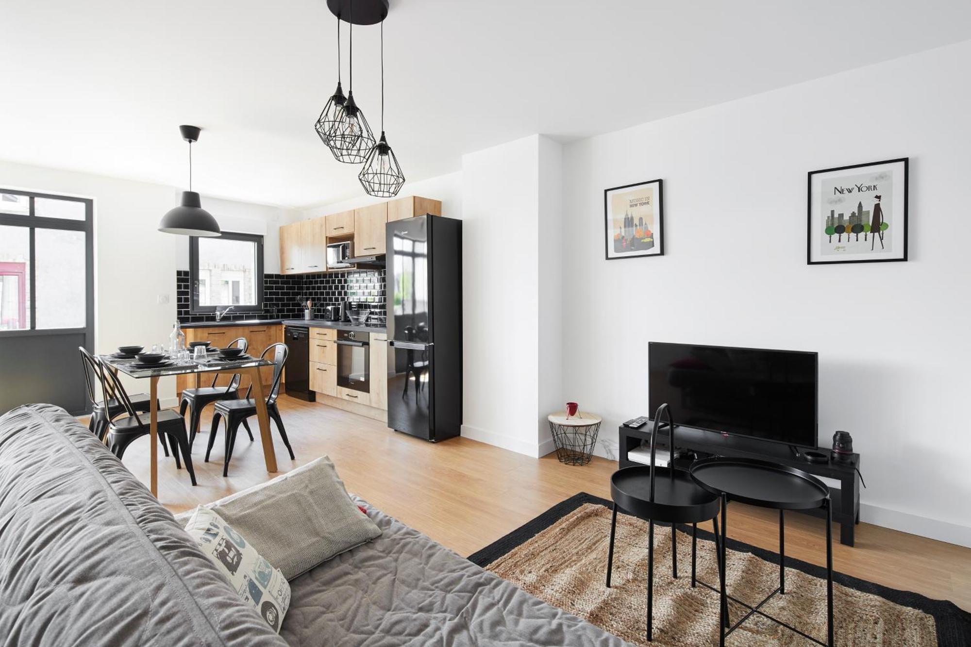 New-York New-York : Fibre Wifi/Linge/Parking Apartman Châteaubriant Kültér fotó